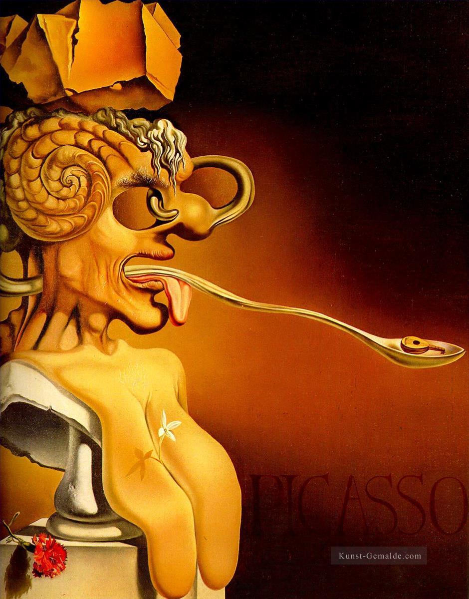 Porträt von Picasso Salvador Dali Ölgemälde
